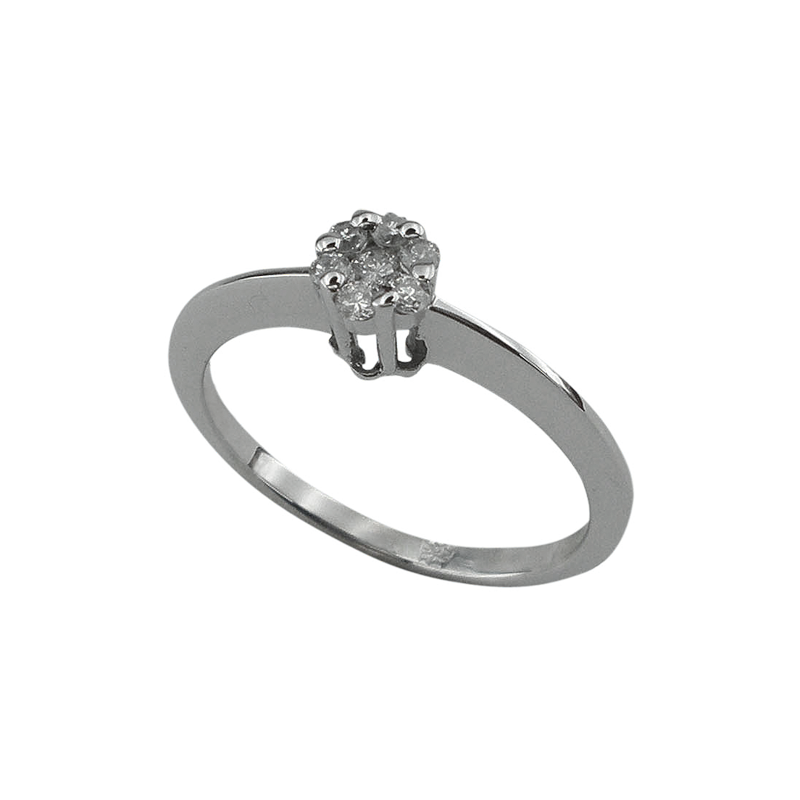 Златен пръстен с диаманти 888391