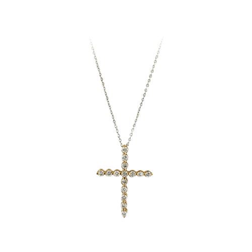 Златен кръст с диаманти 888136