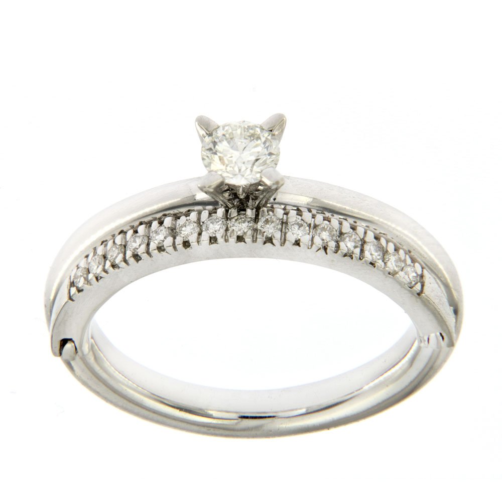Дизайнерски годежен пръстен с диаманти 81478